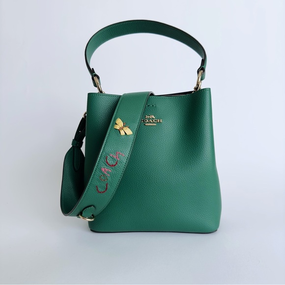 Coach Handbags - Coach Small Town Bucket Bag With Diary Embroidery